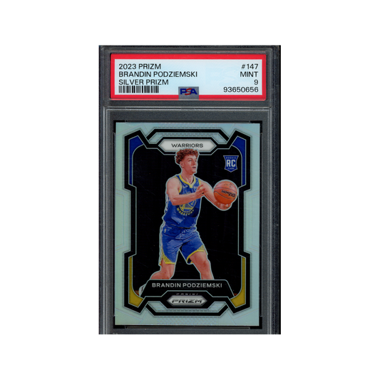 Brandin Podziemski 2023 Panini Prizm Basketball Silver Prizm Rookie PSA 10