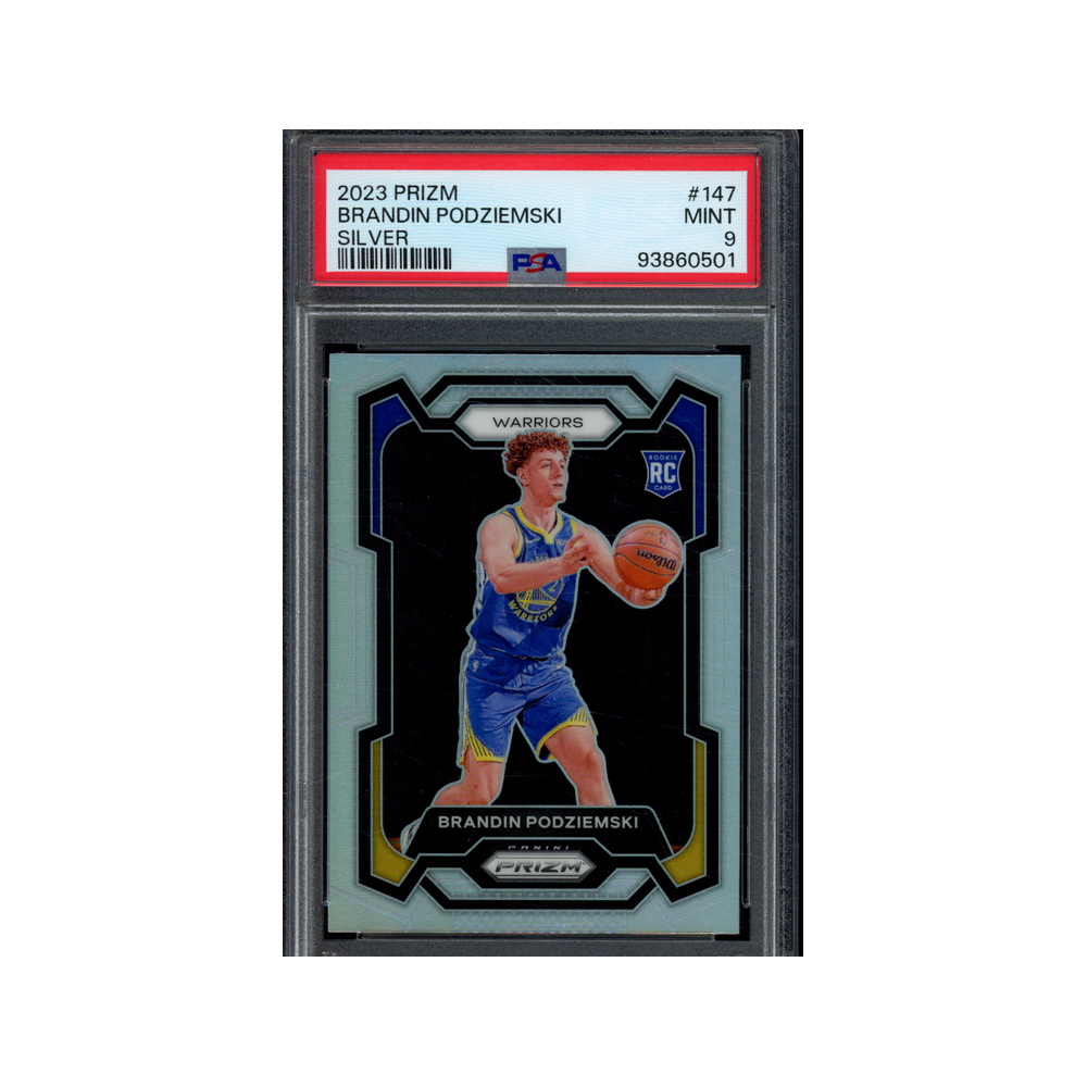 Brandin Podziemski 2023 Panini Prizm Basketball Silver Prizm Rookie PSA 9