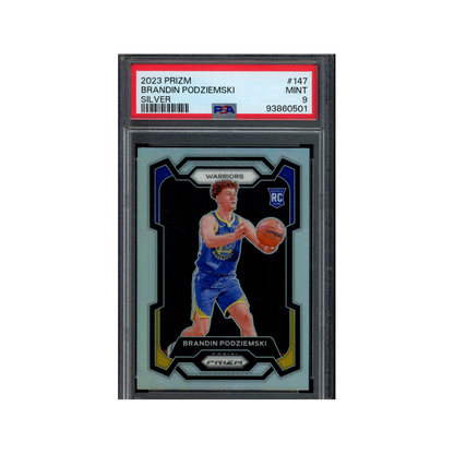 Brandin Podziemski 2023 Panini Prizm Basketball Silver Prizm Rookie PSA 9