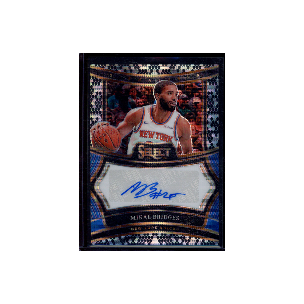 Mikal Bridges 2024-25 Panini Select Basketball Snakeskin Auto 1/1