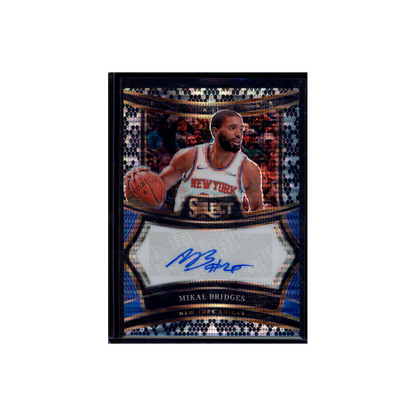 Mikal Bridges 2024-25 Panini Select Basketball Snakeskin Auto 1/1