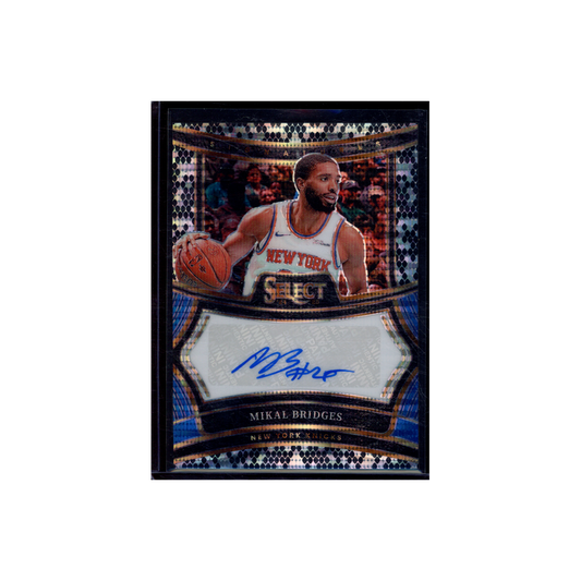 Mikal Bridges 2024-25 Panini Select Basketball Snakeskin Auto 1/1