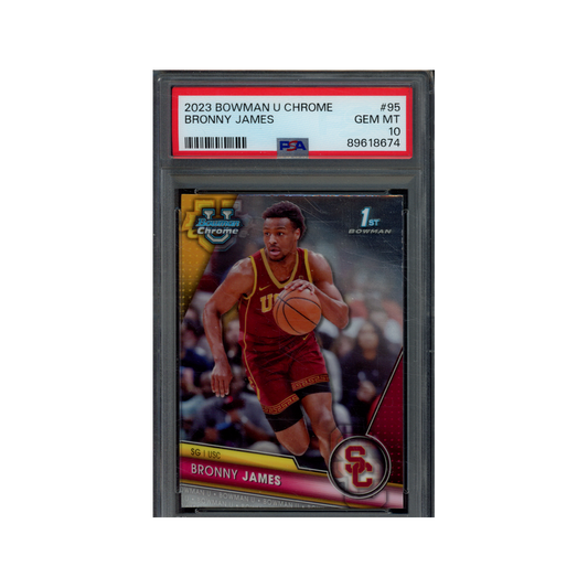 Bronny James 2023 Bowman U Chrome PSA 10