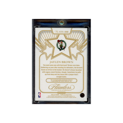 Jaylen Brown 2023-24 Panini Flawless Basketball Star Swatchs Patch /25