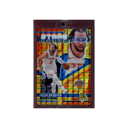 Jalen Brunson 2024-25 Panini Basketball Stare Masters Gold /10