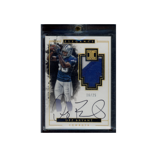 Dez Bryant 2016 Panini Impeccable Football Elegance Patch Auto /25