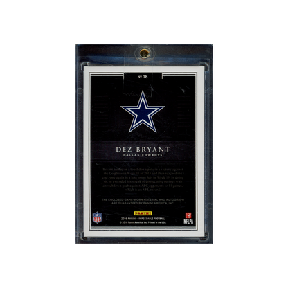 Dez Bryant 2016 Panini Impeccable Football Elegance Patch Auto /25