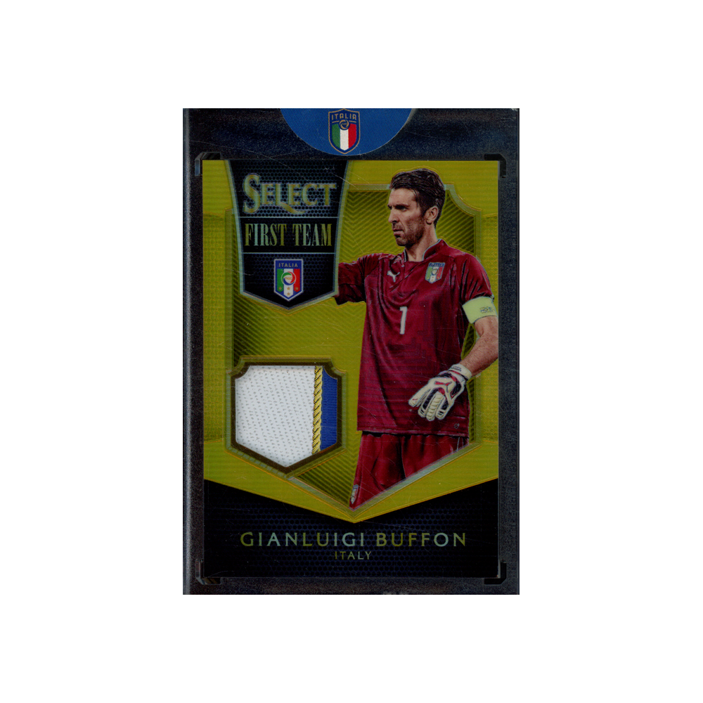 Gianluigi Buffon 2015-16 Panini Select Soccer First Team Patch Gold /3