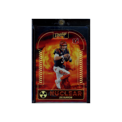 Joe Burrow 2024 Panini Prestige Football Nuclear Die-Cut