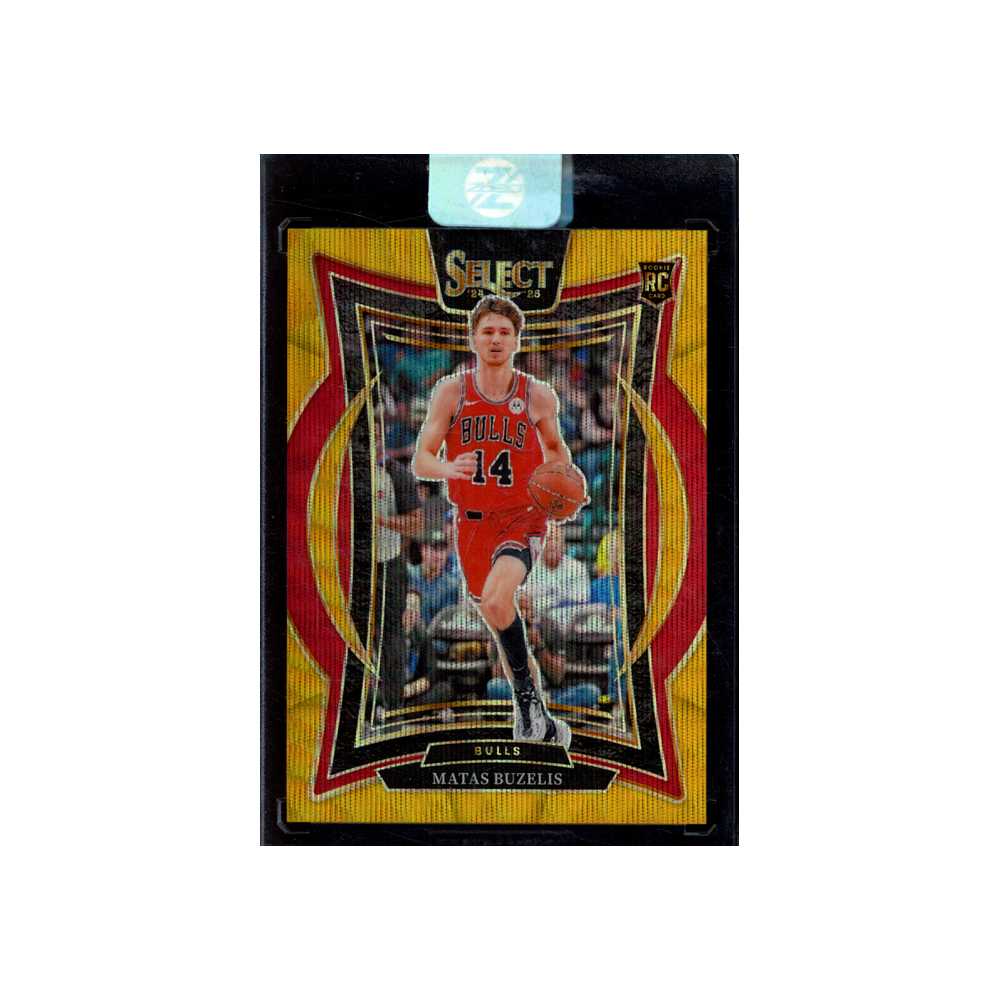 Matas Buzelis 2024-25 Panini Select Basketball Gold Wave Rookie /10