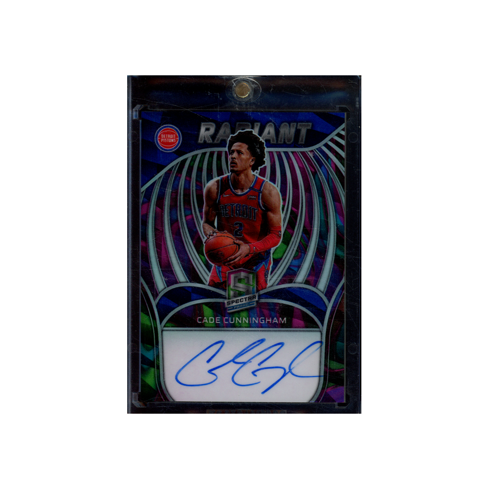 Cade Cunningham 2021-22 Panini Spectra Basketball Radiant Rookie Auto /5