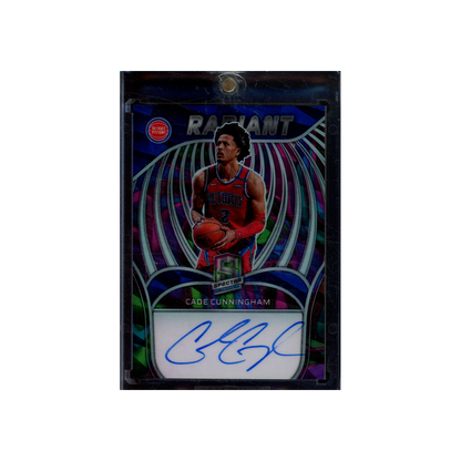 Cade Cunningham 2021-22 Panini Spectra Basketball Radiant Rookie Auto /5