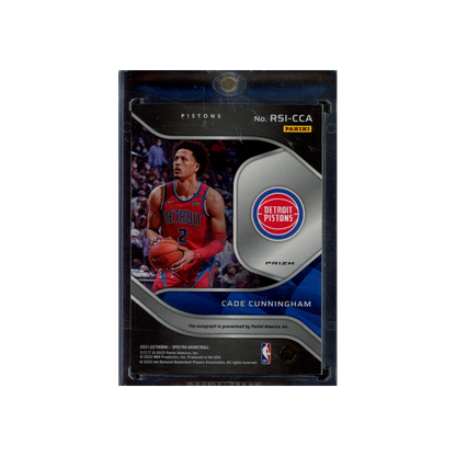 Cade Cunningham 2021-22 Panini Spectra Basketball Radiant Rookie Auto /5
