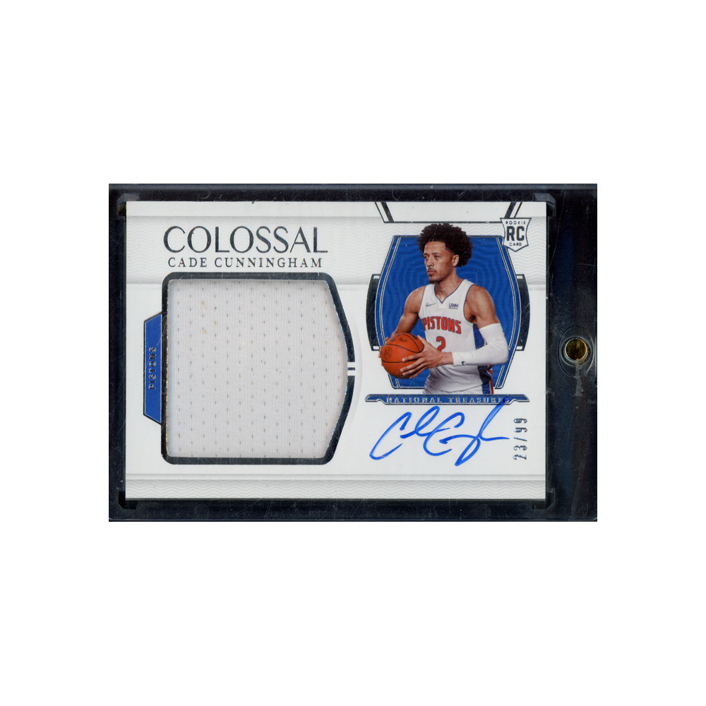 Cade Cunningham 2021-22 Panini National Treasures Basketball Colossal RPA /99