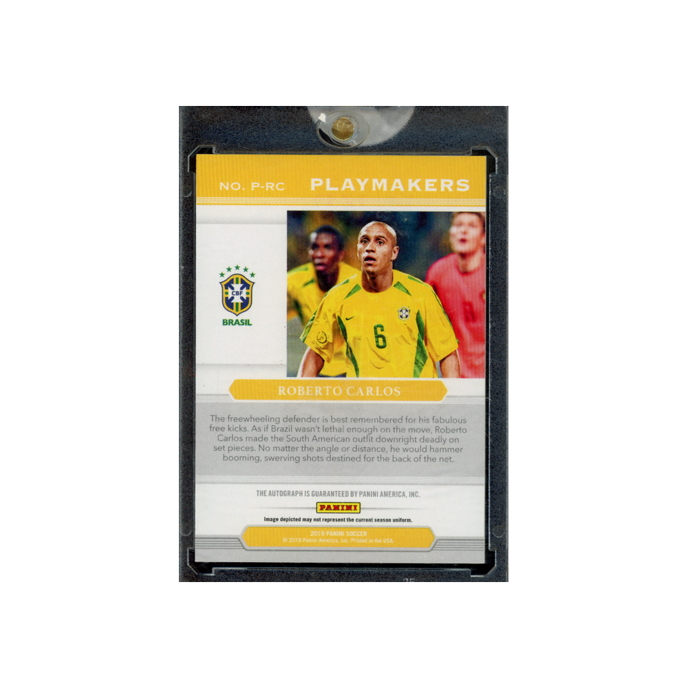 Roberto Carlos 2019 Panini Soccer Playmakers Auto