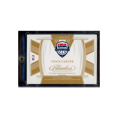 Vince Carter 2021-22 Panini Flawless Basketball USA Auto Ruby /15