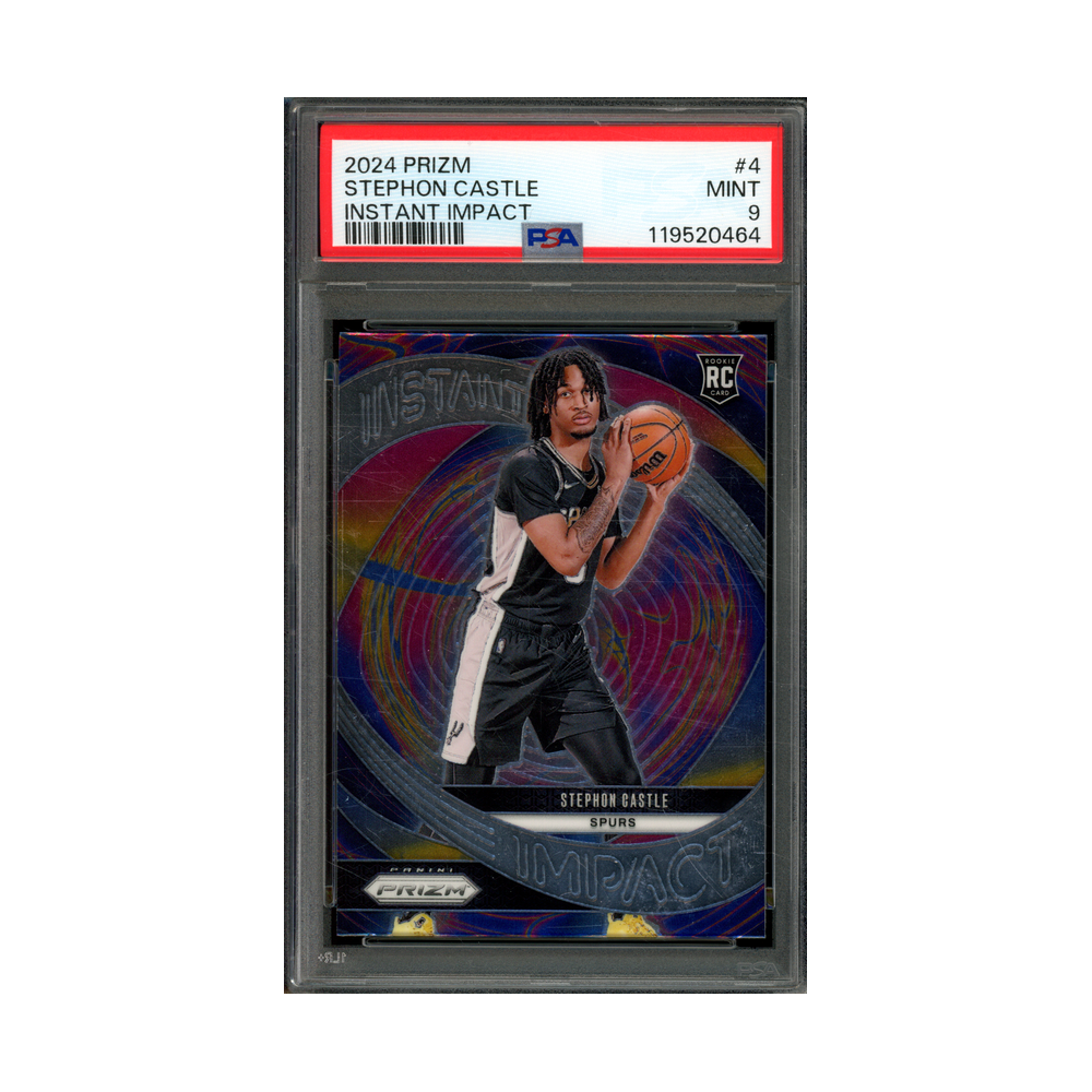 Stephon Castle 2024 Panini Prizm Basketball Instant Impact Rookie PSA 9