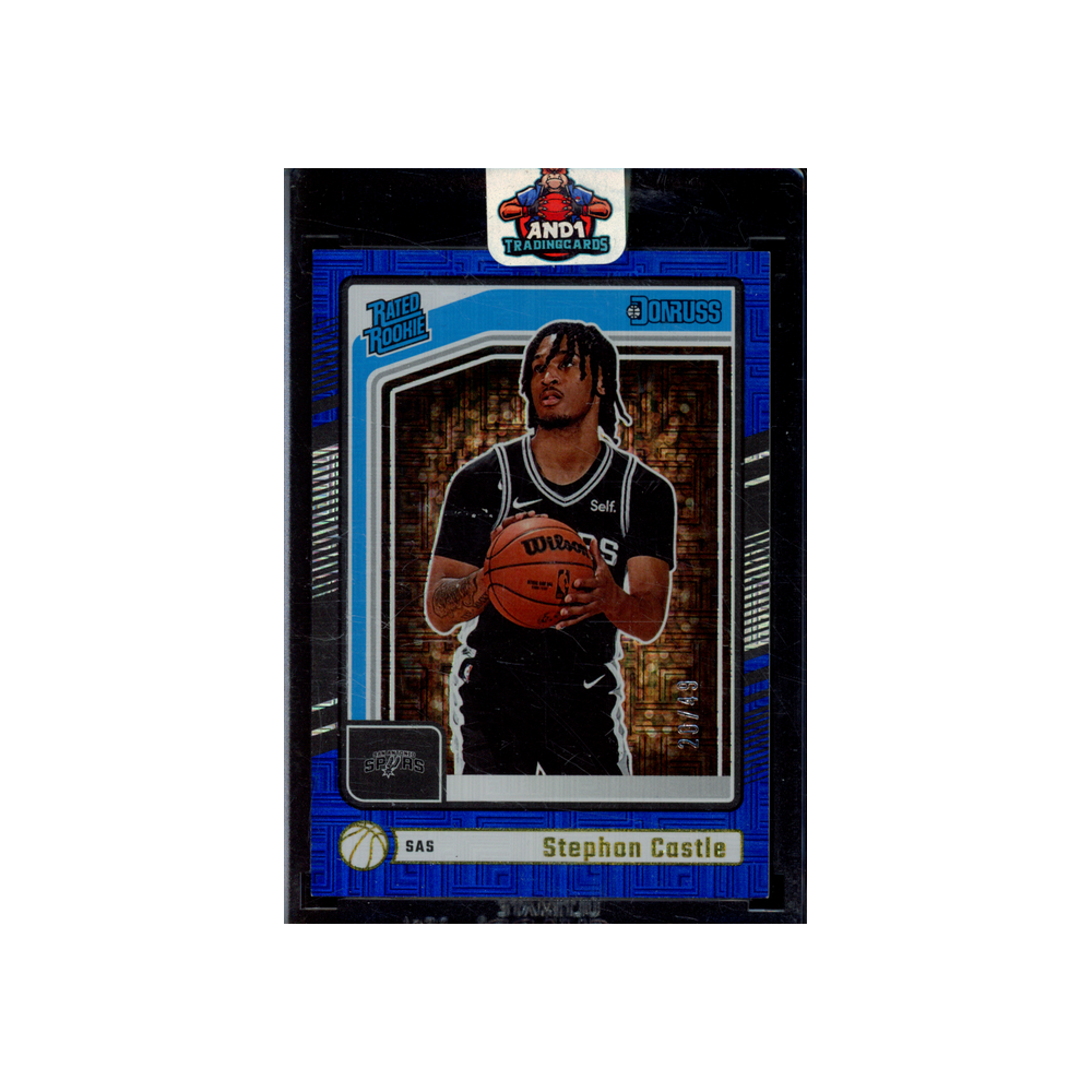 Stephon Castle 2024-25 Panini Donruss Basketball Rated Rookie Blue Choice /49