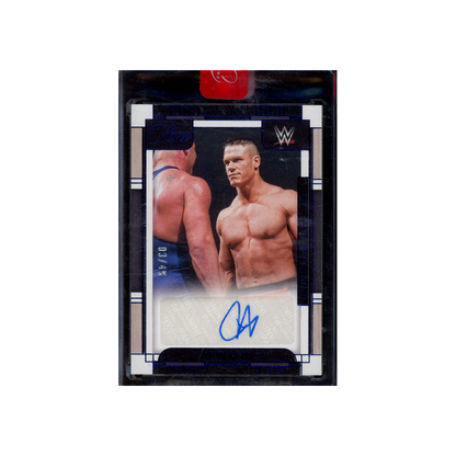 John Cena 2024 Panini Three Count WWE Timeless Moments Auto Blue /49