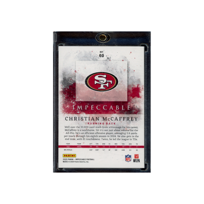 Christian McCaffrey 2025 Panini Impeccable Football 1/1