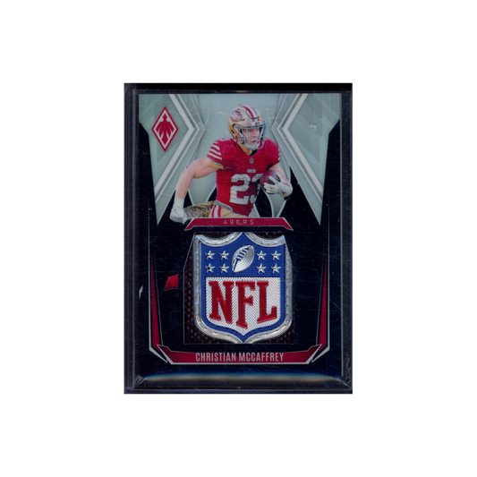 Christian McCaffrey 2024 Panini Phoenix Football NFL Shield 1/1