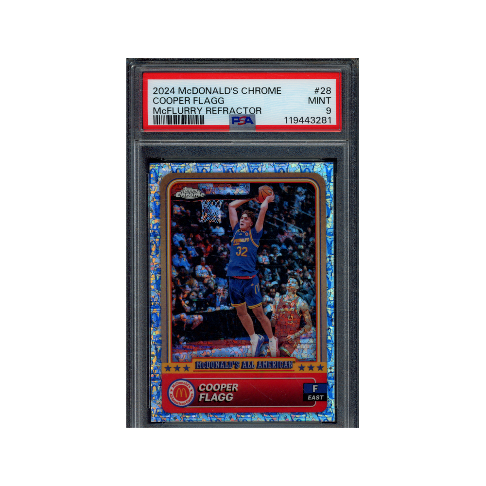Cooper Flagg 2024 McDonalds Chrome McFlurry Refractor PSA 9