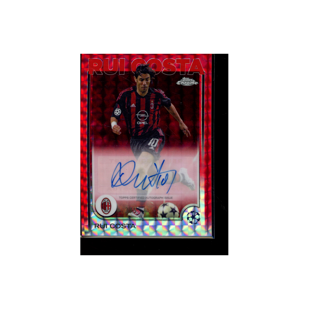 Rui Costa 2025 Topps Chrome Red Geometric Refractor Auto /5