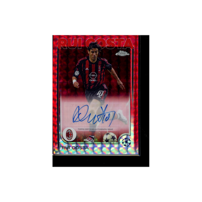 Rui Costa 2025 Topps Chrome Red Geometric Refractor Auto /5