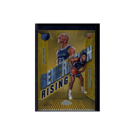 Cedric Coward 2025 Topps Chrome Generation Rising Rookie Gold /50