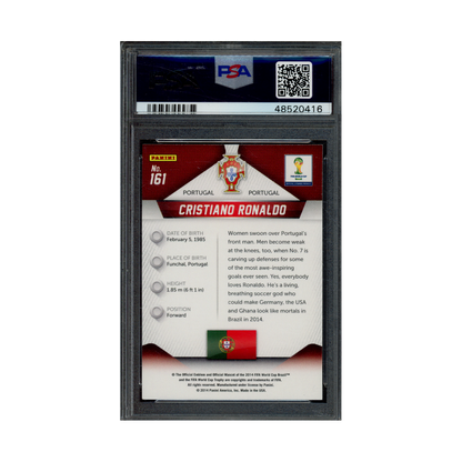 Cristiano Ronaldo 2014 Prizm World Cup PSA 9