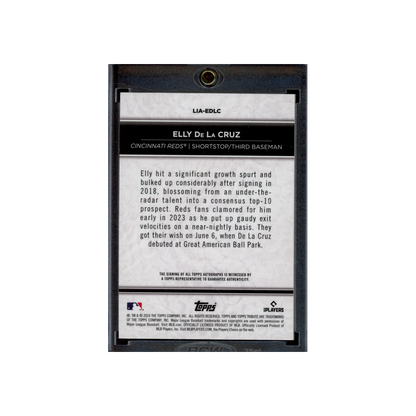 Elly De La Cruz 2024 Topps Tribute Rookie Auto /99