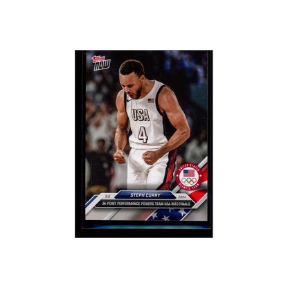 Stephen Curry 2024 Topps Now USA Olympics