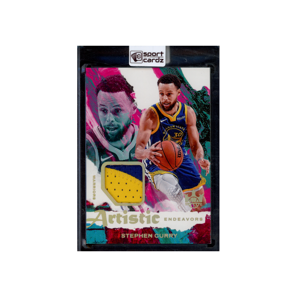 Stephen Curry 2024-25 Panini Court Kings Basketball Artistic Endeavors Patch Gold /10