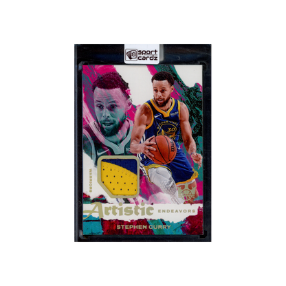 Stephen Curry 2024-25 Panini Court Kings Basketball Artistic Endeavors Patch Gold /10