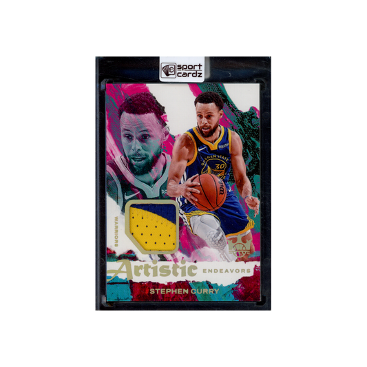 Stephen Curry 2024-25 Panini Court Kings Basketball Artistic Endeavors Patch Gold /10