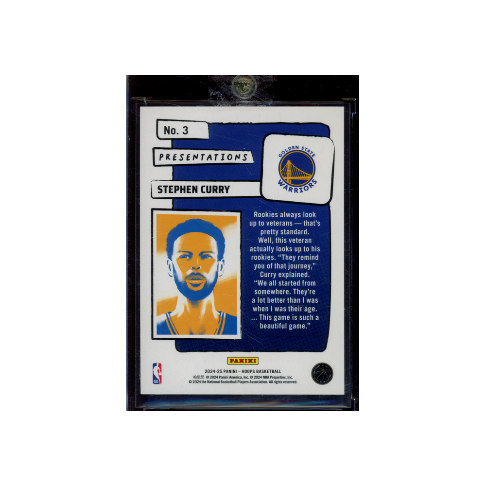 Stephen Curry 2024-25 Panini Hoops Basketball Presentations