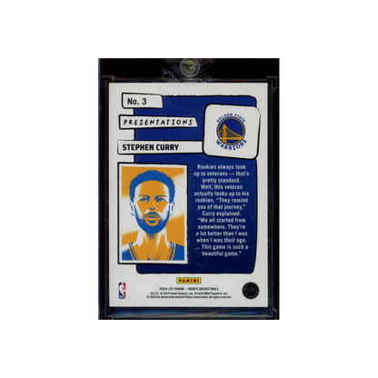 Stephen Curry 2024-25 Panini Hoops Basketball Presentations