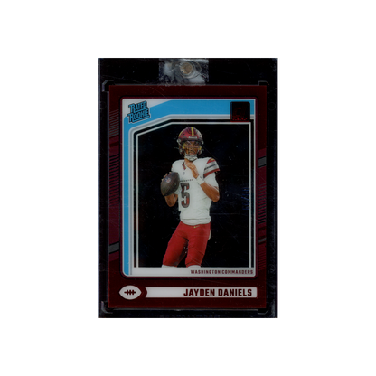 Jayden Daniels 2024 Panini Clearly Donruss Football Rated Rookie Red /99