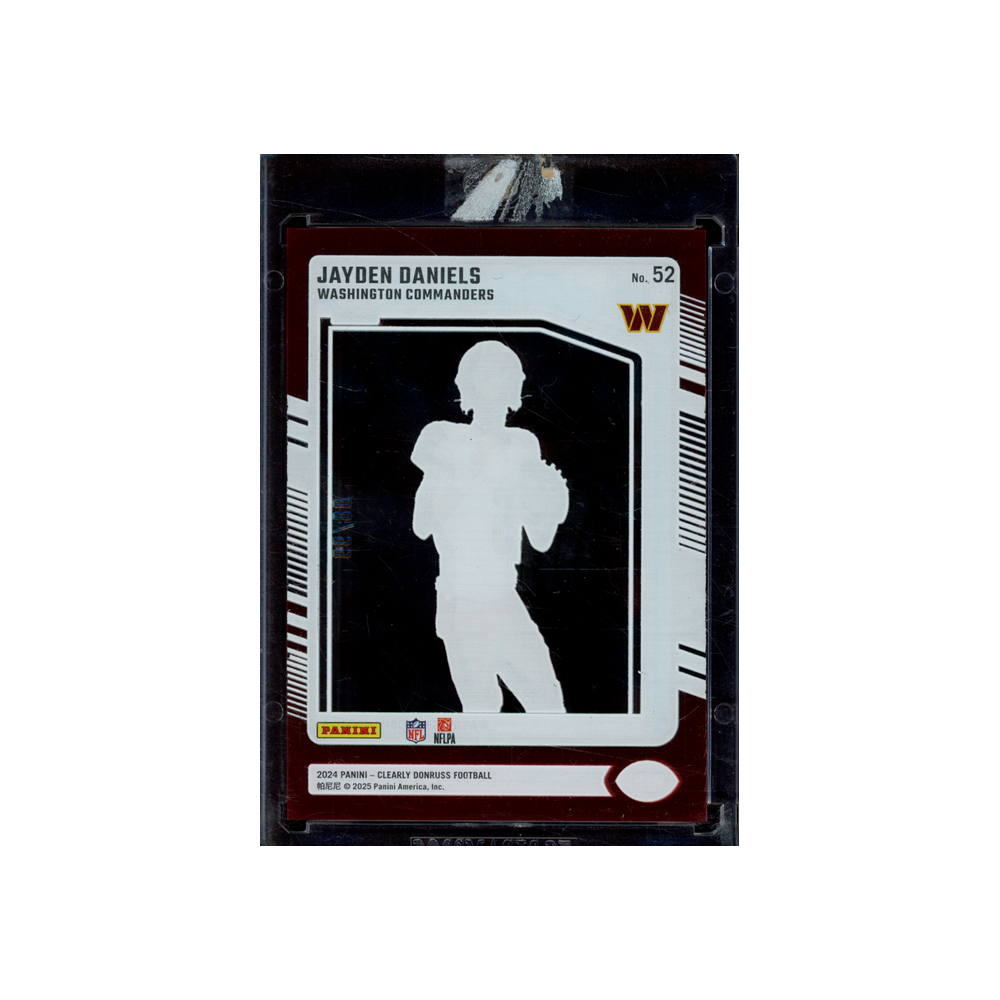 Jayden Daniels 2024 Panini Clearly Donruss Football Rated Rookie Red /99