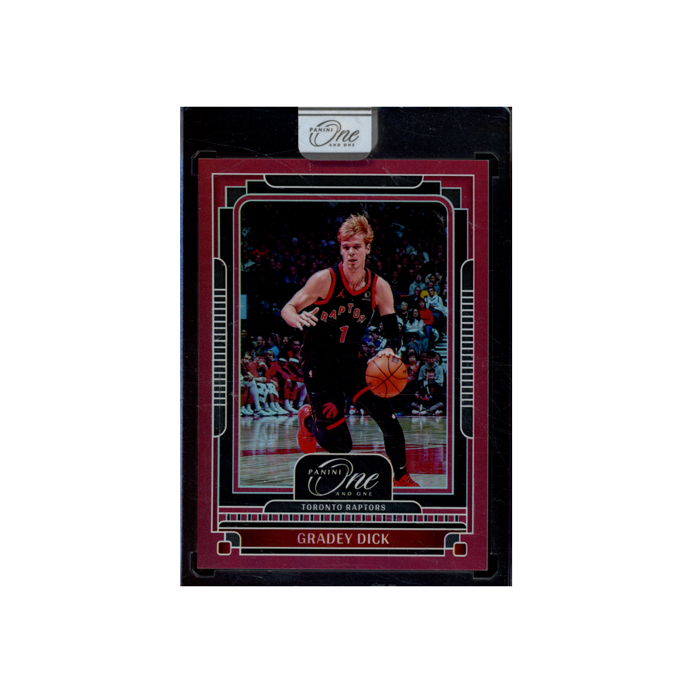 Gradey Dick 2024-25 Panini One and One Basketball Red /15 *READ*