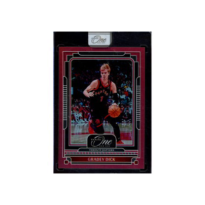 Gradey Dick 2024-25 Panini One and One Basketball Red /15 *READ*
