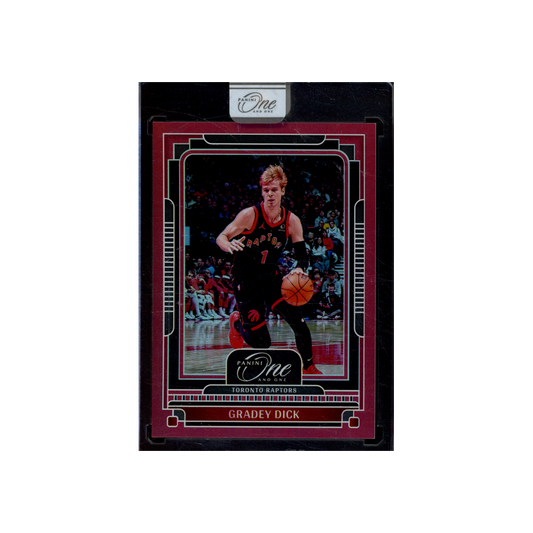 Gradey Dick 2024-25 Panini One and One Basketball Red /15 *READ*