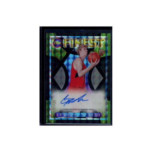 Gradey Dick 2023-24 Topps Finest Basketball Rookie Auto Green /25
