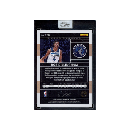 Rob Dillingham 2024-25 Panini One and One Basketball Rookie Silver /75