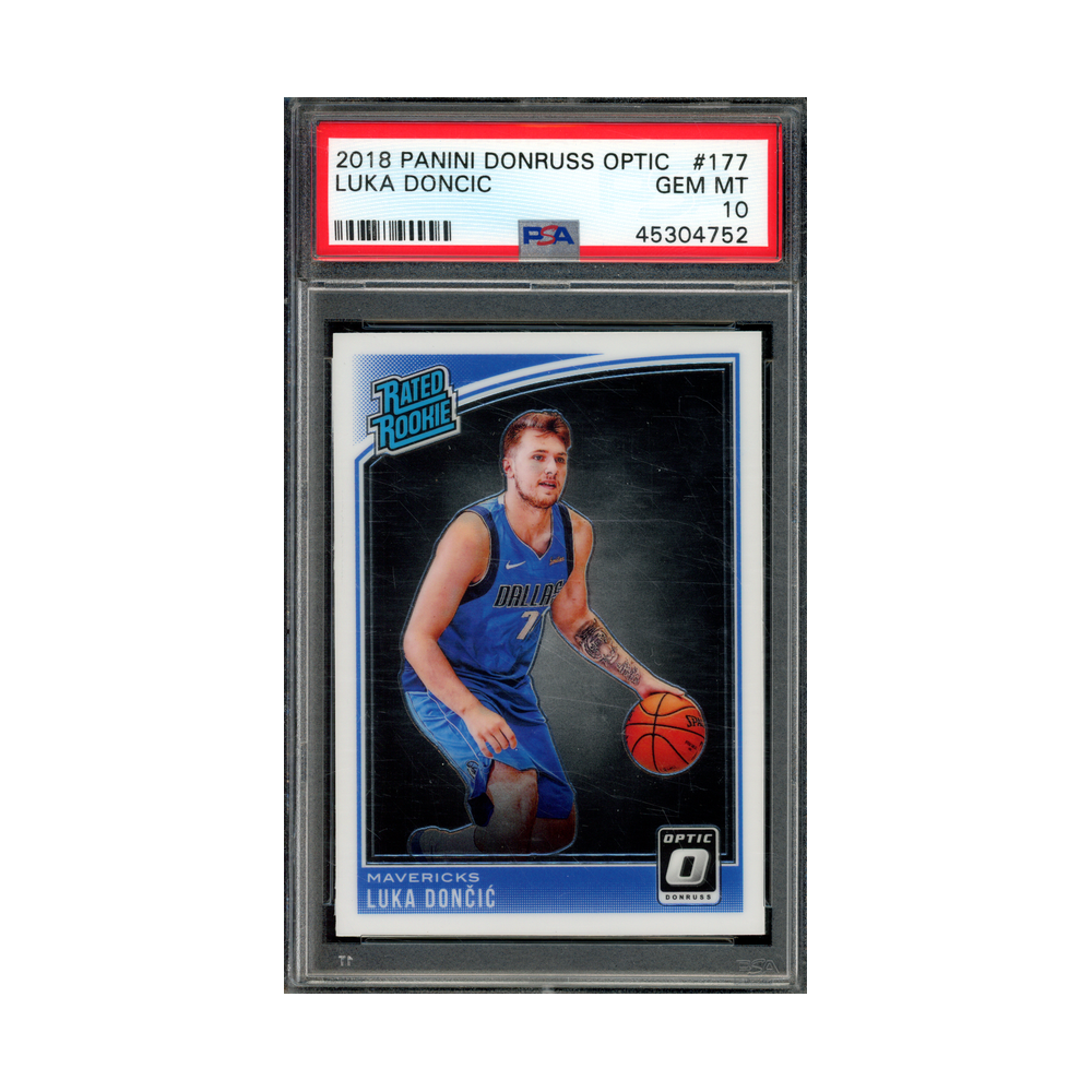 Luka Doncic 2018 Panini Donruss Optic Basketball Rated Rookie PSA 10
