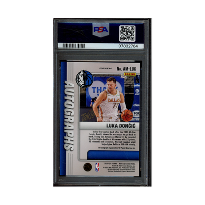 Luka Doncic 2020 Panini Mosaic Basketball Auto PSA 8.5/10