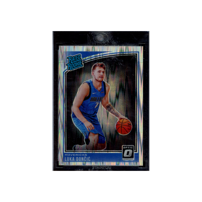 Luka Doncic 2018-19 Panini Donruss Optic Basketball Rated Rookie Shock