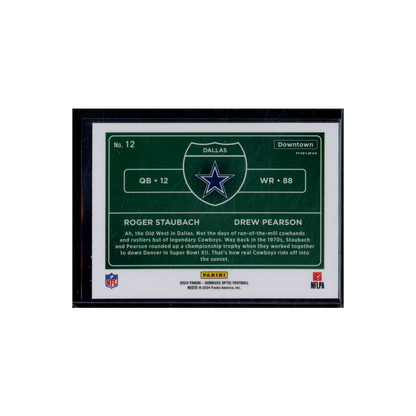 Roger Staubach Drew Pearson 2024 Panini Donruss Optic Football Downtown
