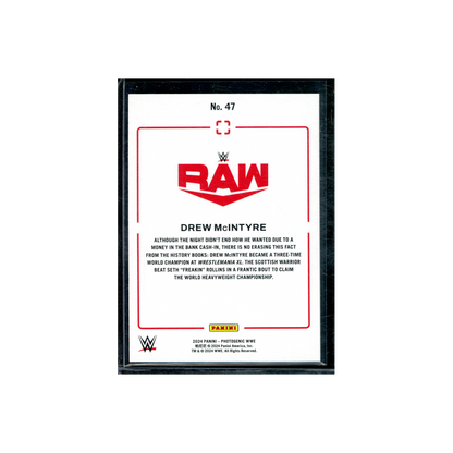 Drew McIntyre 2024 Panini Photogenic WWE Silver /99