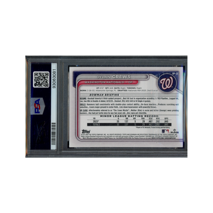 Dylan Crews 2024 Bowman Paper Prospects 1st Bowman PSA 10